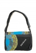 Bamboo's Fashion Petit Sac Besace Libreville GN-155 Gris/Vert/Bleu 