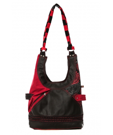 Bamboo's Fashion Sac Besace Amsterdam GN-148 Rouge/Noir