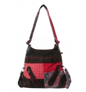 Bamboo's Fashion Sac Besace Montréal GN-153 Rouge/Gris