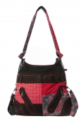 Bamboo's Fashion Sac Besace Montréal GN-1503 Rouge/Gris