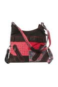 Bamboo's Fashion Sac Besace Montréal GN-1503 Rouge/Gris