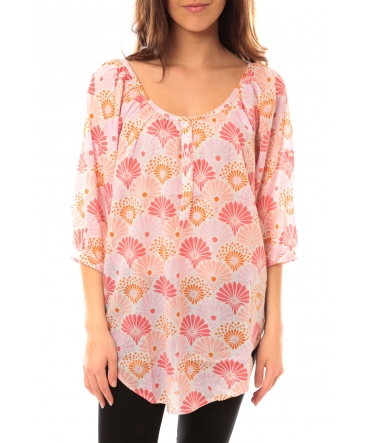 Lara Ethnics Blouse Odysée Imprimée Multi SRS Rose