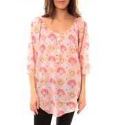 Lara Ethnics Blouse Odysée Imprimée Multi SRS Rose