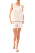 Lara Ethnics Short Lola Blanc