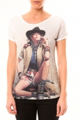 By La Vitrine Top Cowboy 1103 Blanc