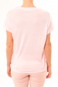 By La Vitrine Tee-shirt B005 Blanc/Rose