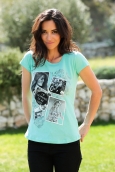 TCQB T-Shirt NAD Photo Vert d'eau