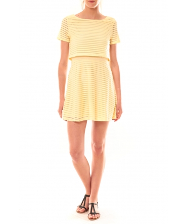 Robe LC-0461 Carla Conti Jaune