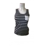 Little Marcel Debardeur Dispatch Rayée Noir & Gris