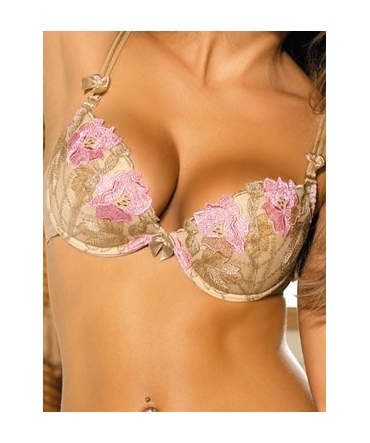 Soutien Gorge or et rose V951