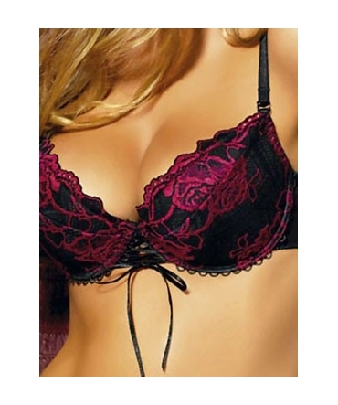 soutien-gorge-noir-et-fushia-v811