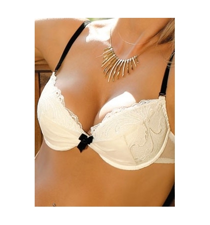 Soutien Gorge blanc et noir V901