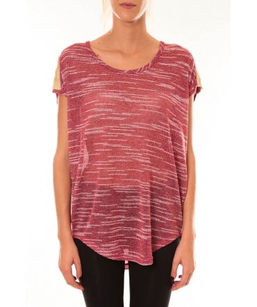 Top à sequins R5523 rouge