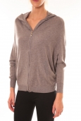 Sweat zippé L1039 marron