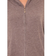 Sweat Company Sweat zippé L1039 marron