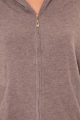 Sweat zippé L1039 marron