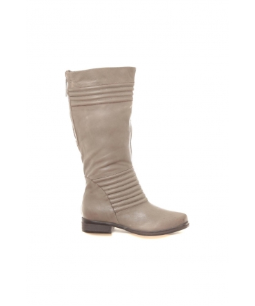 Bottes en cuir Gaelane taupe