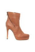 Bottines en cuir Gicanda camel