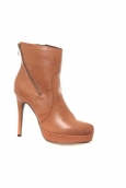 Bottines en cuir Gicanda camel