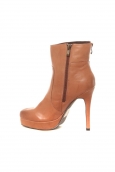 Bottines en cuir Gicanda camel