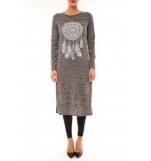 By La Vitrine Robe Plume gris 