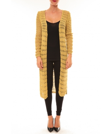 Gilet long Paula jaune