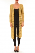 Gilet long Paula jaune