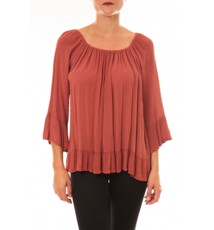 By La Vitrine Blouse Giulia brique