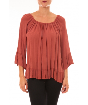 Blouse Giulia brique