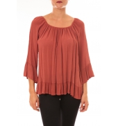 By La Vitrine Blouse Giulia brique