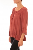 Blouse Giulia brique