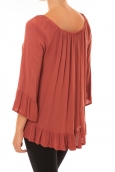 Blouse Giulia brique