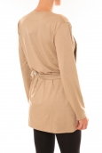 Cardigan asymétrique Lola beige