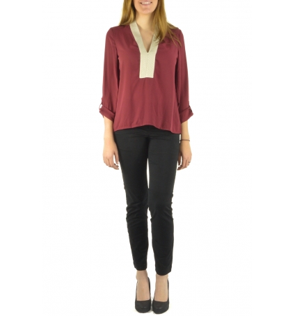 By La Vitrine Blouse Z089 bordeaux