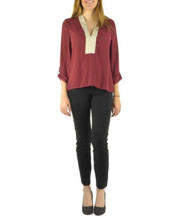 Carla Conti Blouse Z089 bordeaux