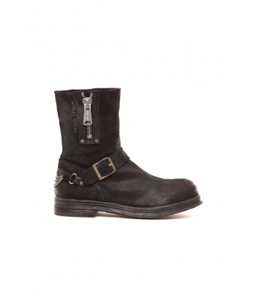 Bottines en cuir Ecle noir