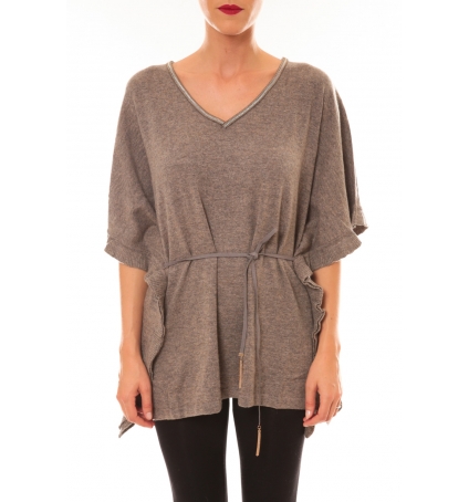 By La Vitrine Pull MC3120 gris foncé