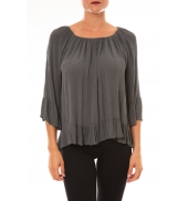 By La Vitrine Blouse Giulia anthracite