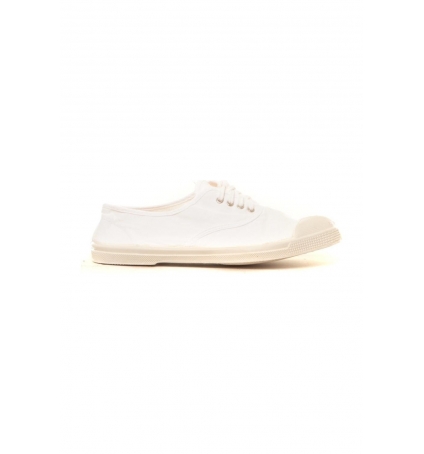 Bensimon Tennis à lacets blanc