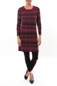 Robe pull 71565011 bordeaux