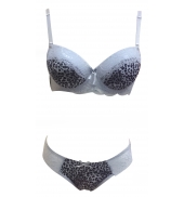 Lingerie Land ensemble léopard gris