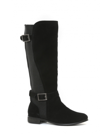 Ilario Ferucci Bottes en cuir Cissy noir