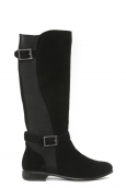 Ilario Ferucci Bottes en cuir Cissy noir