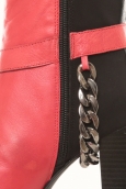 Ilario Ferrucci Bottines en cuir Gibus rouge