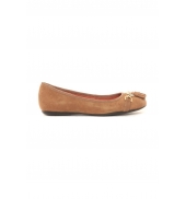 Ilario Ferucci Ballerines en cuir Limo cognac