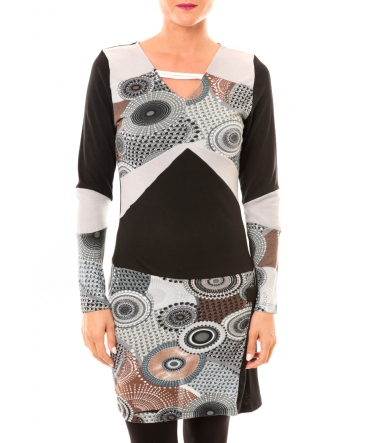 Bamboo's Fashion Robe Cercle BW613 gris