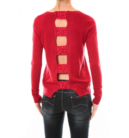 Nina Rocca Pull MC7033 rouge