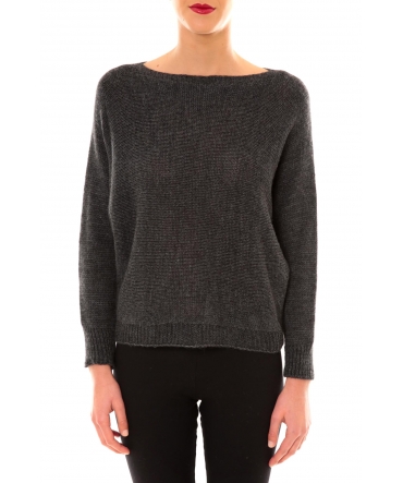 De Fil en Aiguille Pull Galina anthracite