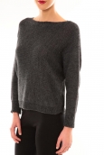 De Fil en Aiguille Pull Galina anthracite