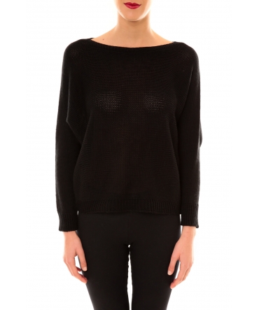 De Fil en Aiguille Pull Galina noir